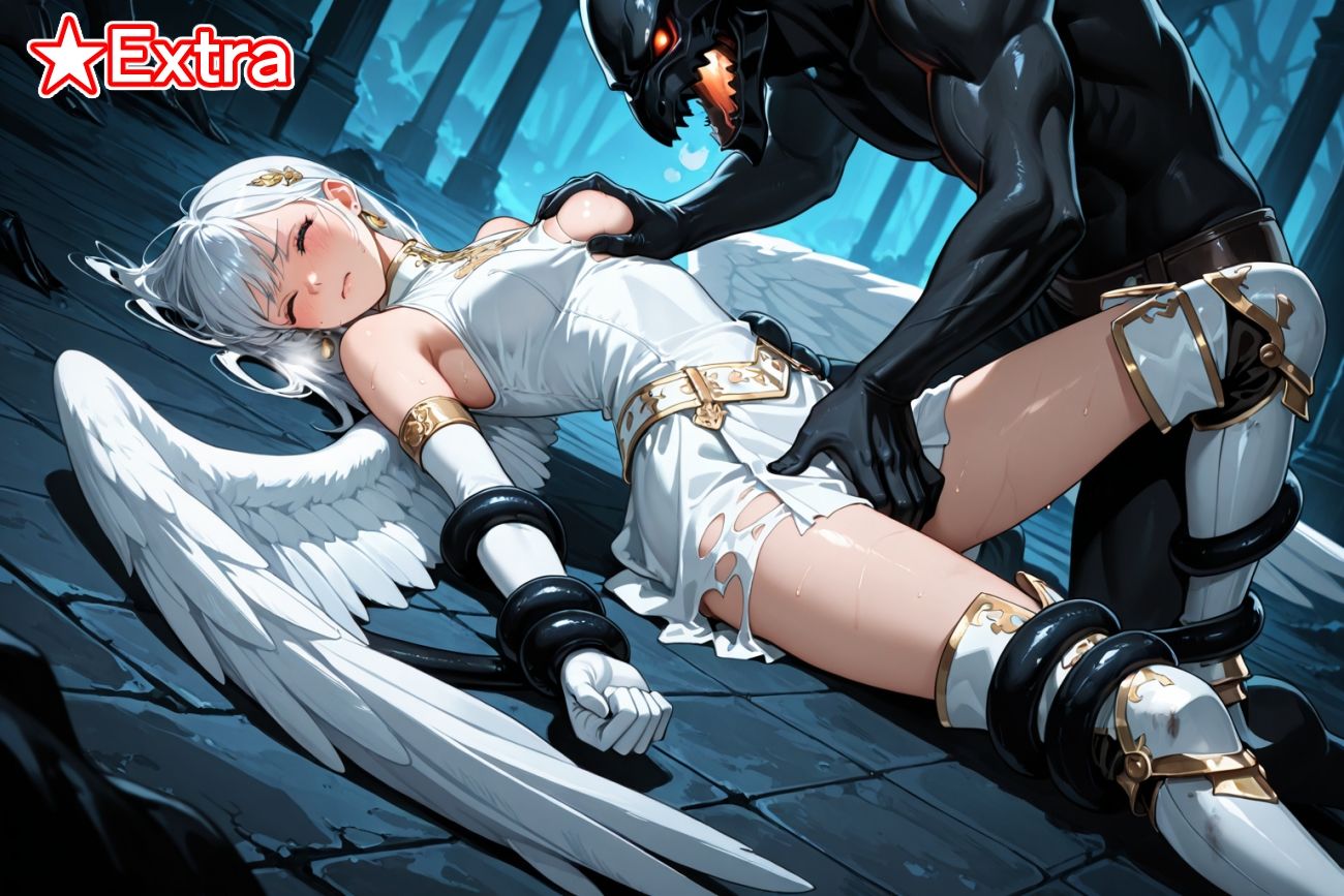 触手●敗北●少女天使●ルミナ＆ピュア 2作セット＋おまけ40枚 サンプル画像 9
