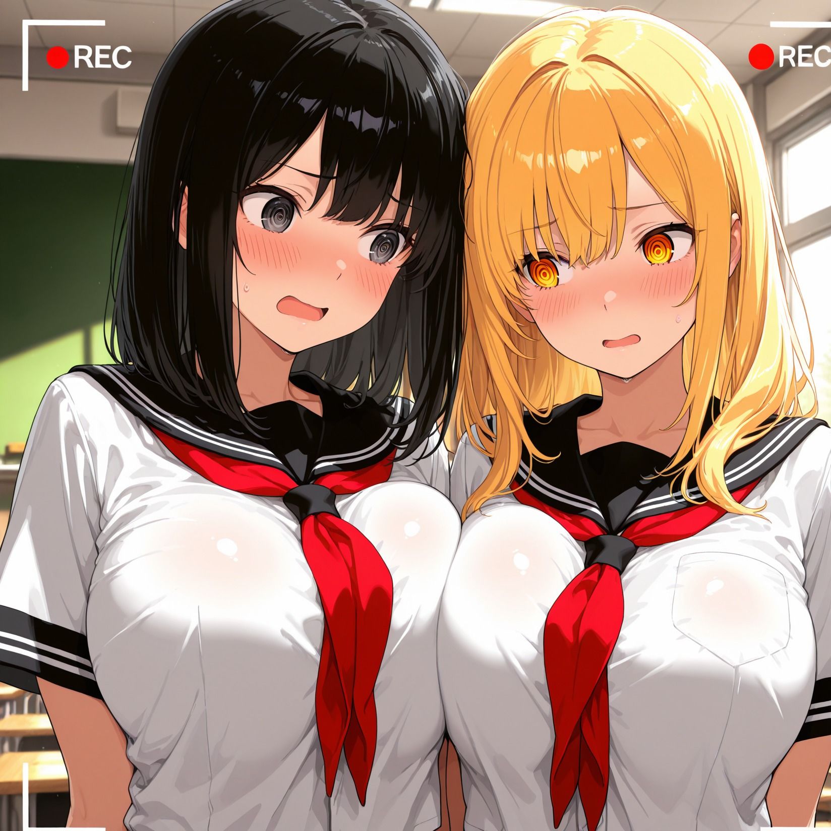 サンプル画像3:女子校生たち催●ハメ撮りー教室3P・4P編ー(チクワとまんじゅう) [d_675794]