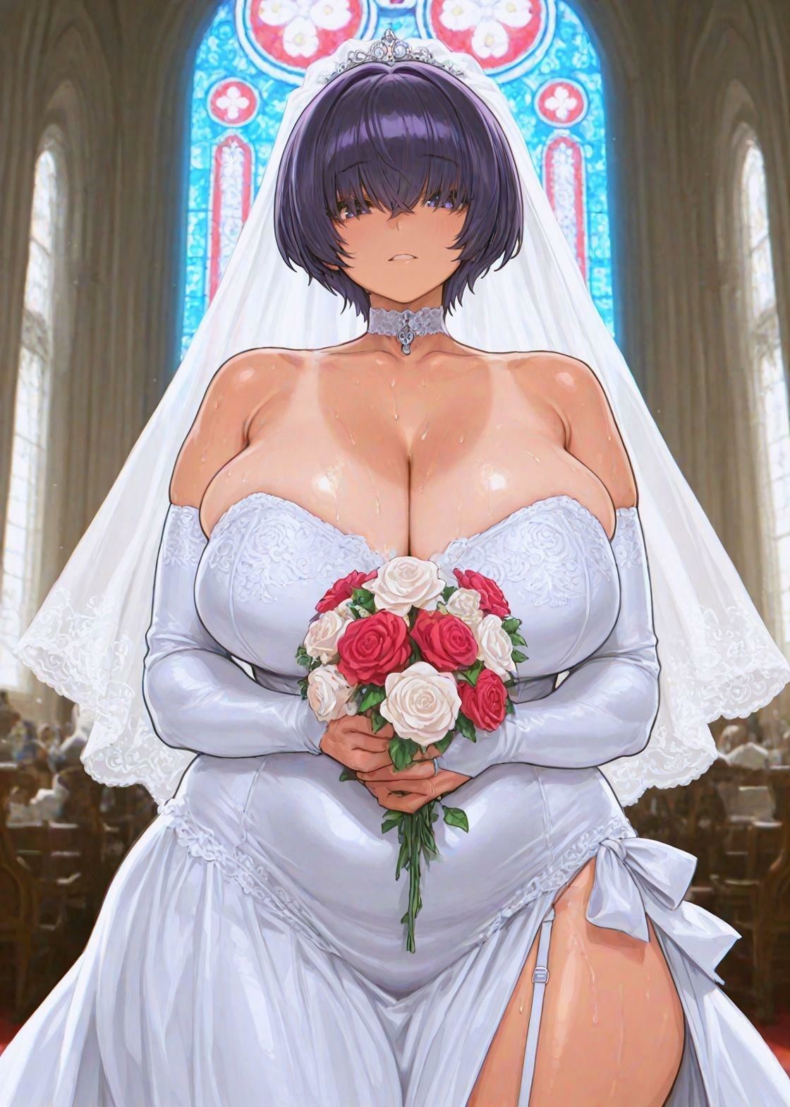 サンプル画像2:日焼け×ムチムチ×花嫁(LOVING) [d_675941]