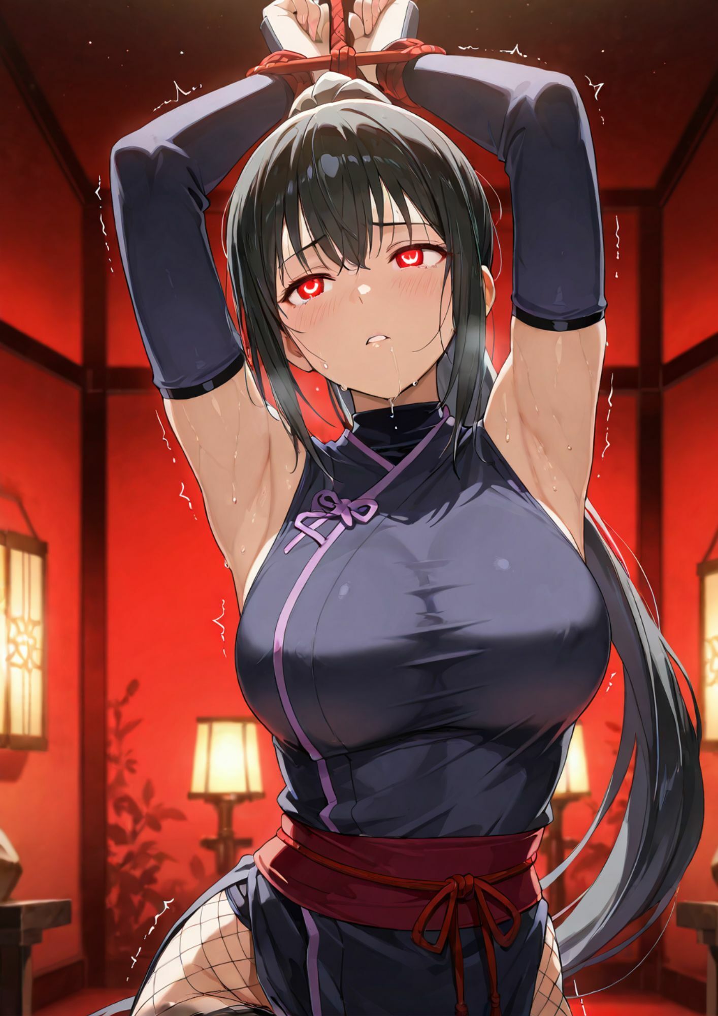 サンプル画像3:忍び堕ち 霧崎カエデ4  ― 捕縛と触手の檻 ―(Liberte Yuzuki) [d_676009]