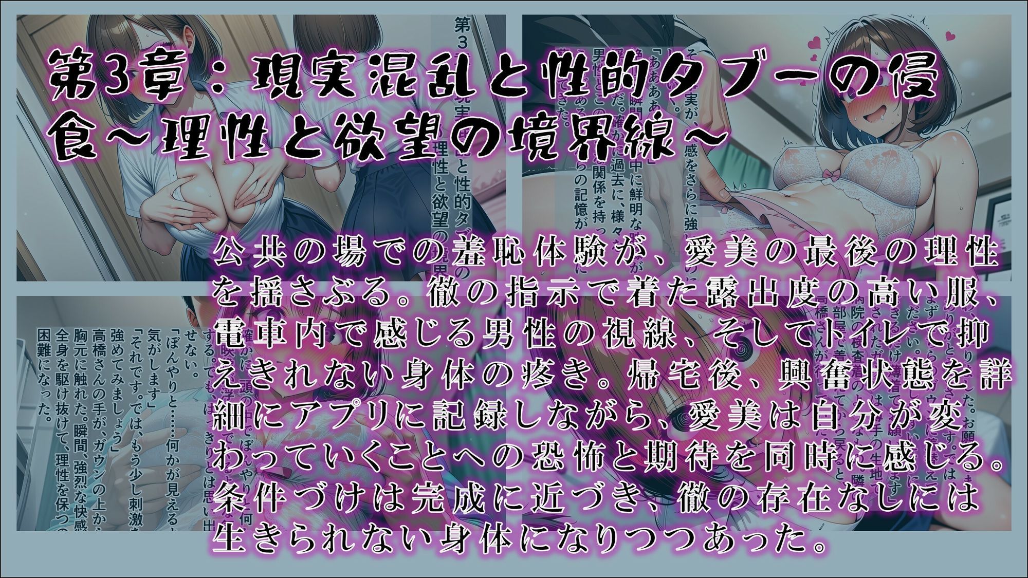 サンプル画像3:【サイミンカイヘン】記録と記憶の境界線 〜書き換えられる私〜(赤羽美波) [d_676073]