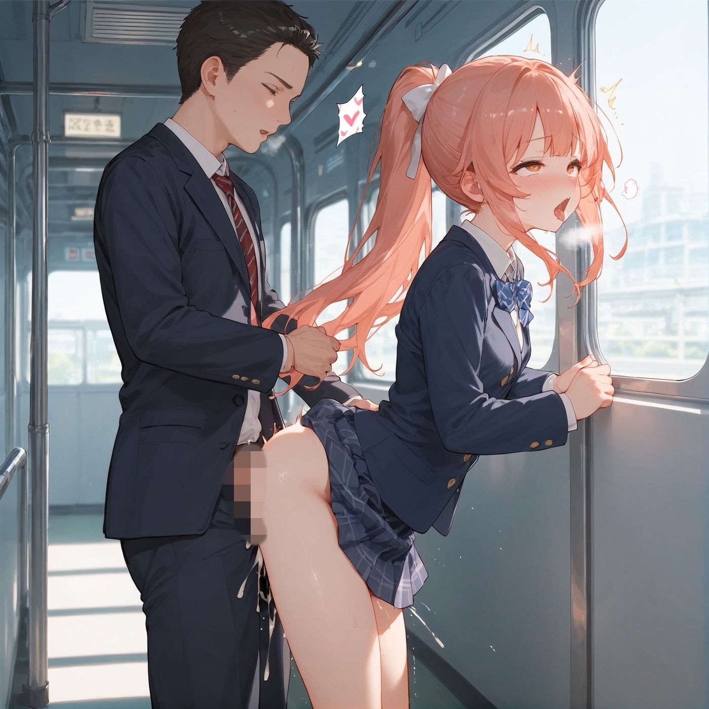 サンプル画像3:ビッチ用レ●プ車両！乗ったら終点まで乗り継ぎまくってください4【制服美少女の厳選CG258枚収録】(アオとハル) [d_676171]