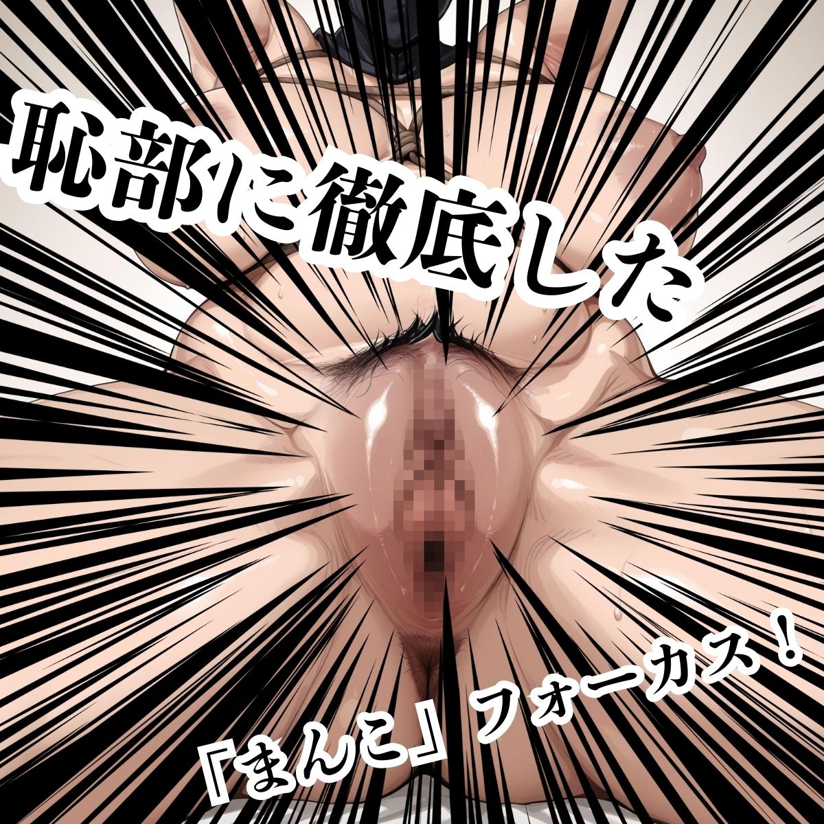 サンプル画像2:匿名大人ま◯こ図鑑 覆面女子1(紅のドテ) [d_676196]