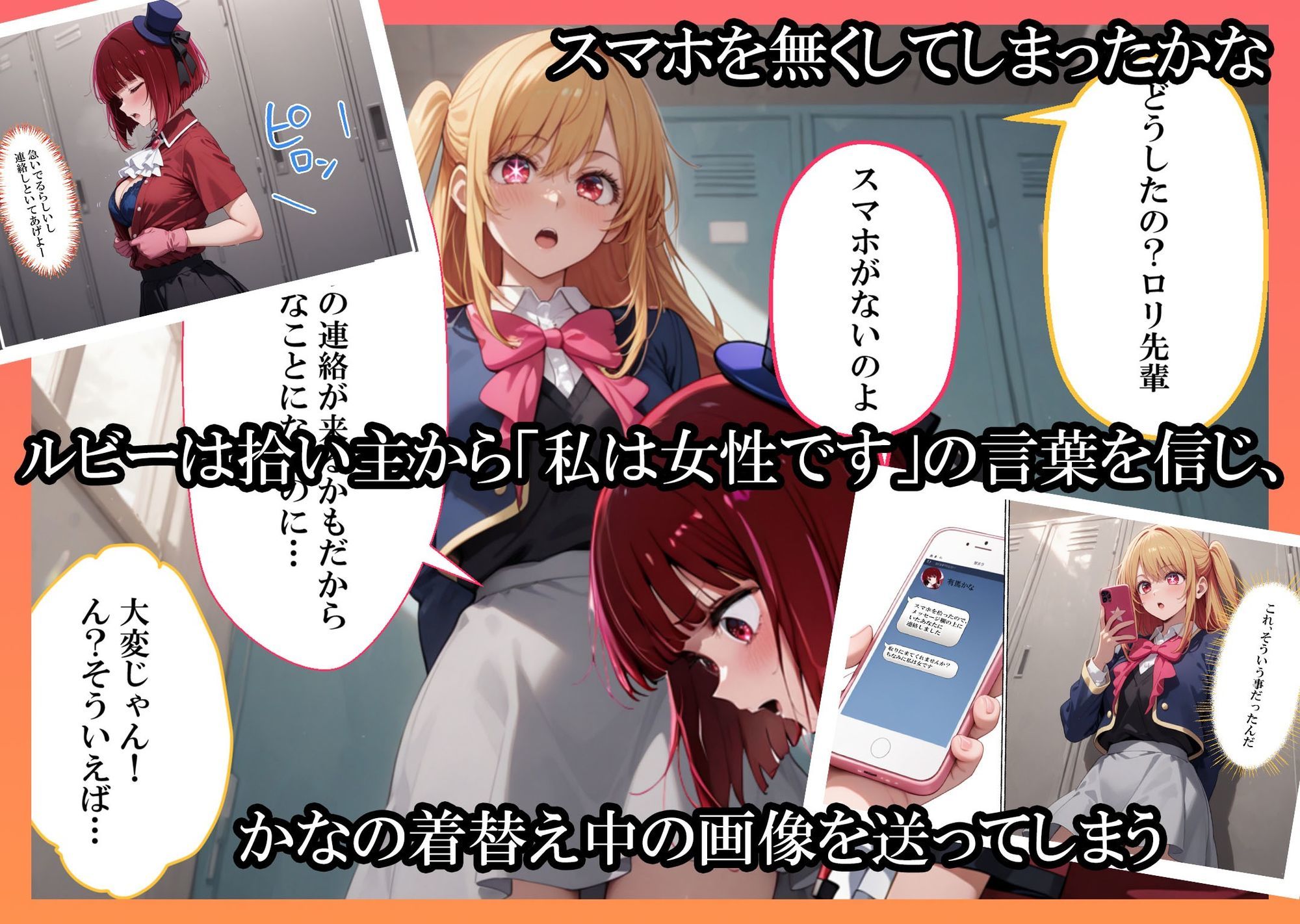 サンプル画像1:スマホを拾った俺  アイドルを快楽堕ちからの肉便器化に成功  有〇かな＆星〇ルビー(うどん) [d_676215]