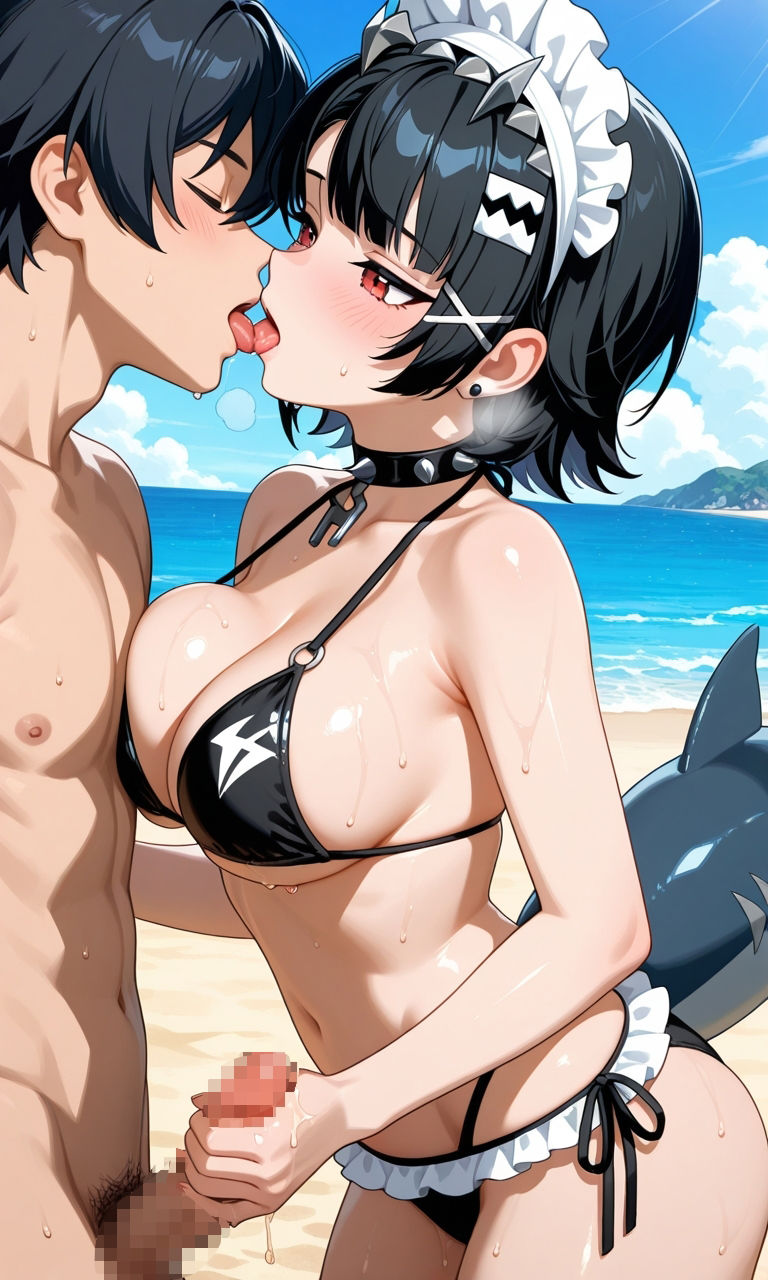 サンプル画像3:メイドビキニのエ◯ン・◯ョー(ふるやのCG) [d_676234]