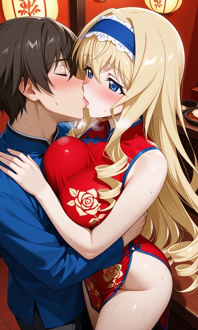 サンプル画像1:チャイナドレスのセ◯リ◯・オ◯コ◯ト(ふるやのCG) [d_676285]