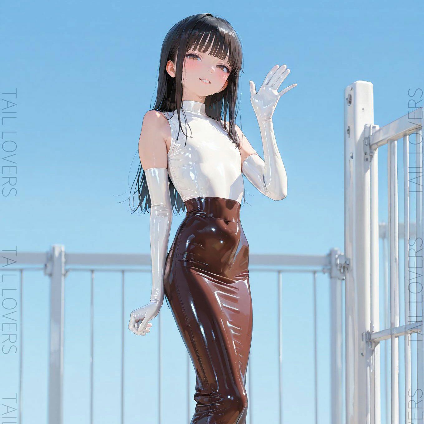 サンプル画像1:ラバー好きな美人教師と過ごす5日間【二日目】(TAIL LOVERS) [d_676382]