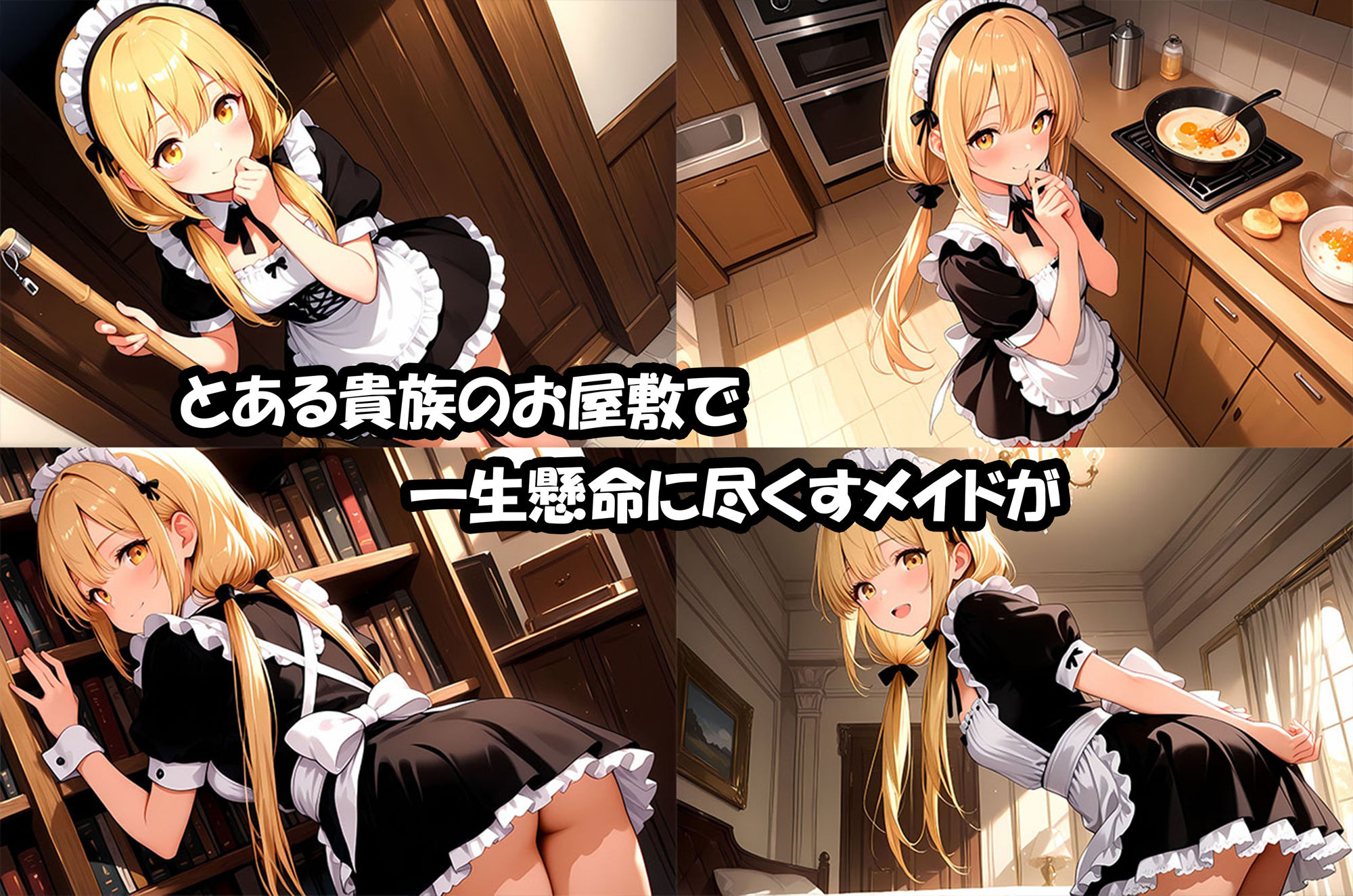 サンプル画像2:拾われメイドのシャーリー 坊ちゃまの求婚を断ったらデキ婚狙いで夜まで孕ませる勢いでエッチされちゃったお話(えっちなメイド喫茶) [d_676386]