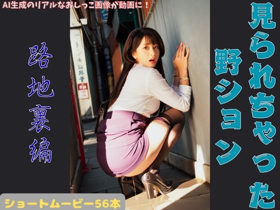 見られちゃった野ション 路地裏編 画像1