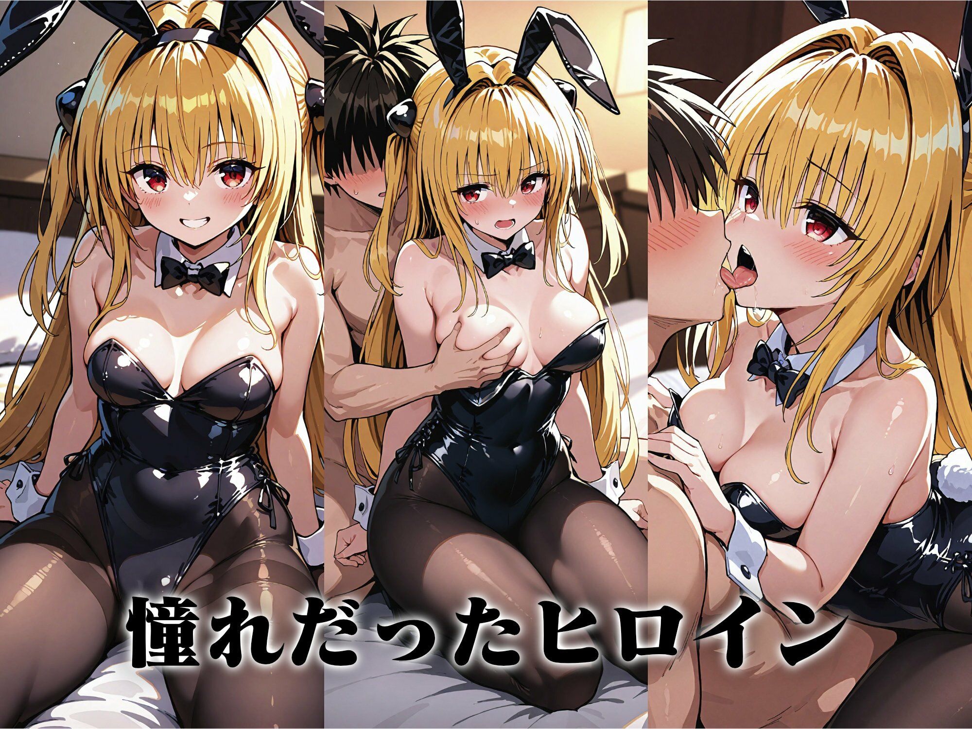 サンプル画像3:ヒロイン即えっち 金色●闇 バニー編(ものとーん) [d_676671]