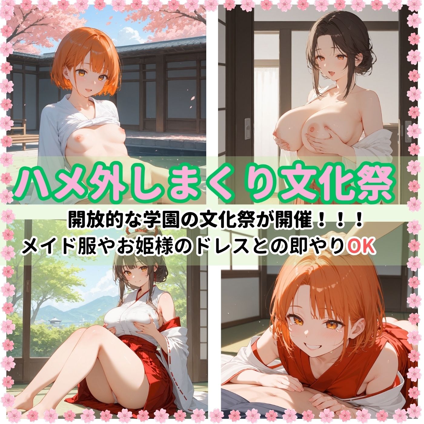 サンプル画像1:学園性活！ハメを外しまくる文化祭【巫女編六の厳選CG500枚収録】(アオとハル) [d_676696]