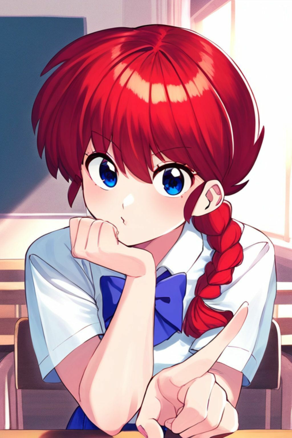 サンプル画像2:早乙女ら●まAIイラスト集(Love and peace) [d_676733]