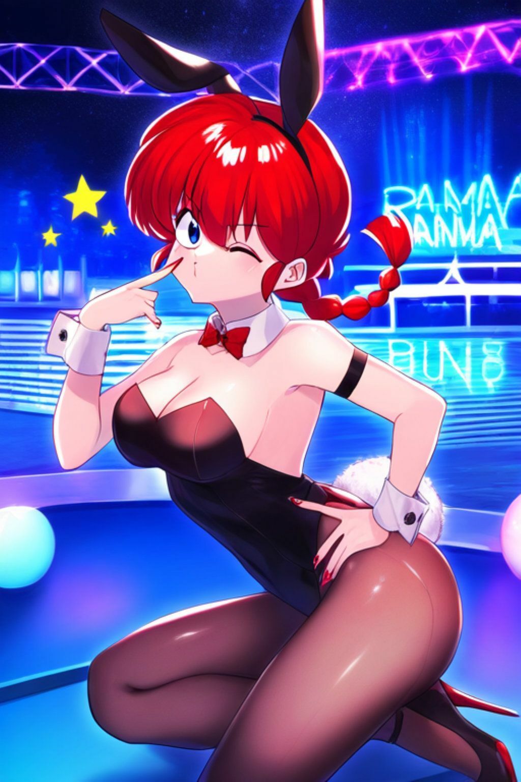 サンプル画像4:早乙女ら●まAIイラスト集(Love and peace) [d_676733]