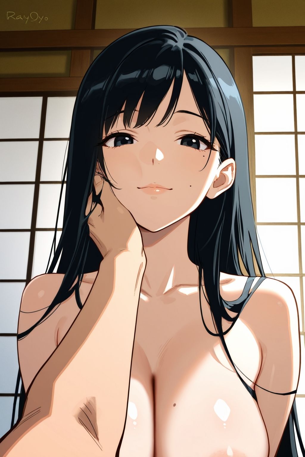 サンプル画像3:爆乳おねえさんは好きですか？黒髪ロングヘア美女を弄びたい【高画質213ページ】(ぷりずむがーでん) [d_676744]