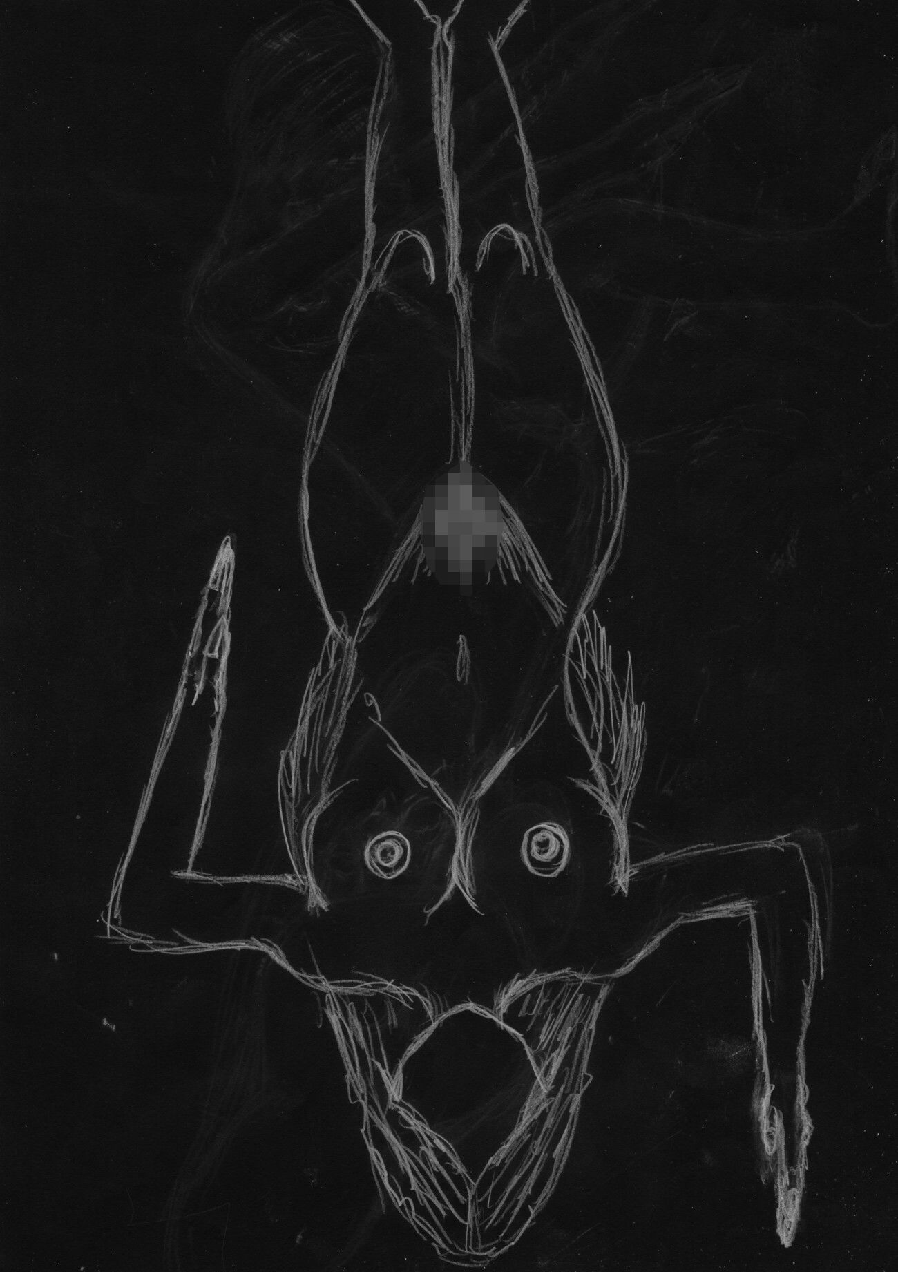 サンプル画像5:黒よりも黒いエロティックホラー黒戯絵集「マネキンポーズ2」(黒納豆) [d_676753]