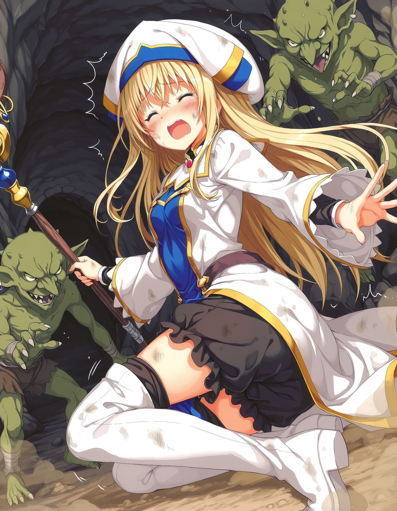 サンプル画像2:白き祈りは黒き穴に沈む(絵心あいのAI生成アトリエ) [d_676762]