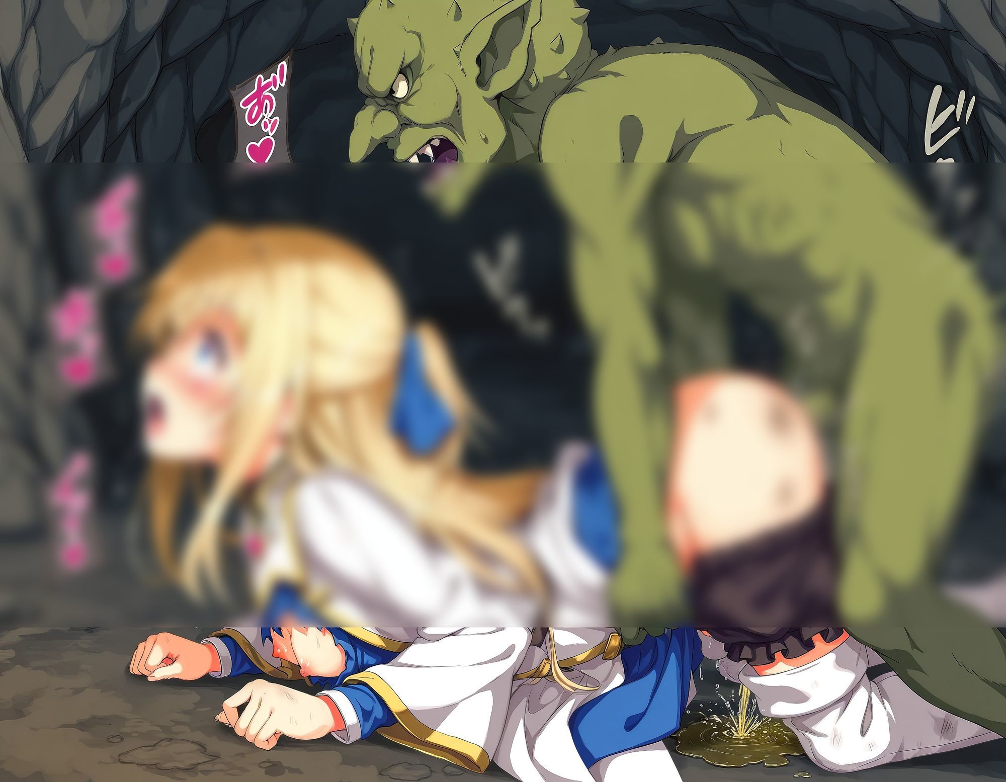 サンプル画像6:白き祈りは黒き穴に沈む(絵心あいのAI生成アトリエ) [d_676762]