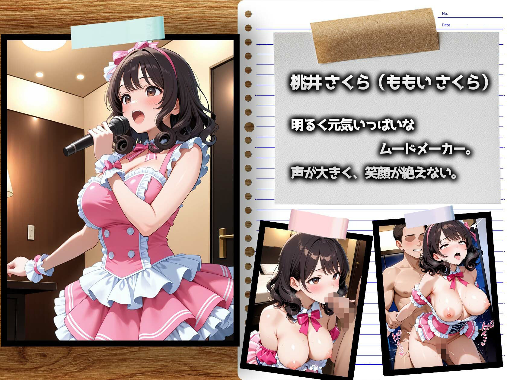 サンプル画像1:アイドルの裏営業〜6人まとめて枕漬け〜(巨乳の園) [d_676791]