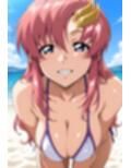ラ〇ス・クラインコスプレの巨乳女の子とビーチでH