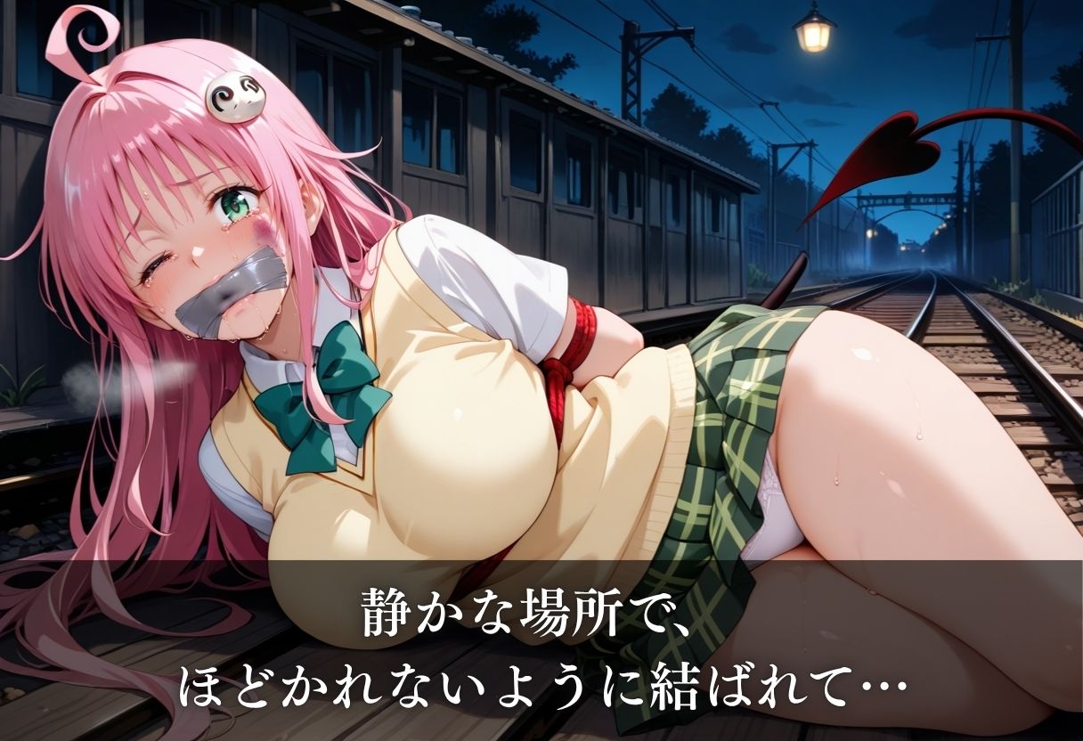 サンプル画像6:電車でやりたい放題！？〜ラ◯・サタリン・デビルーク〜(えーあい69) [d_676846]