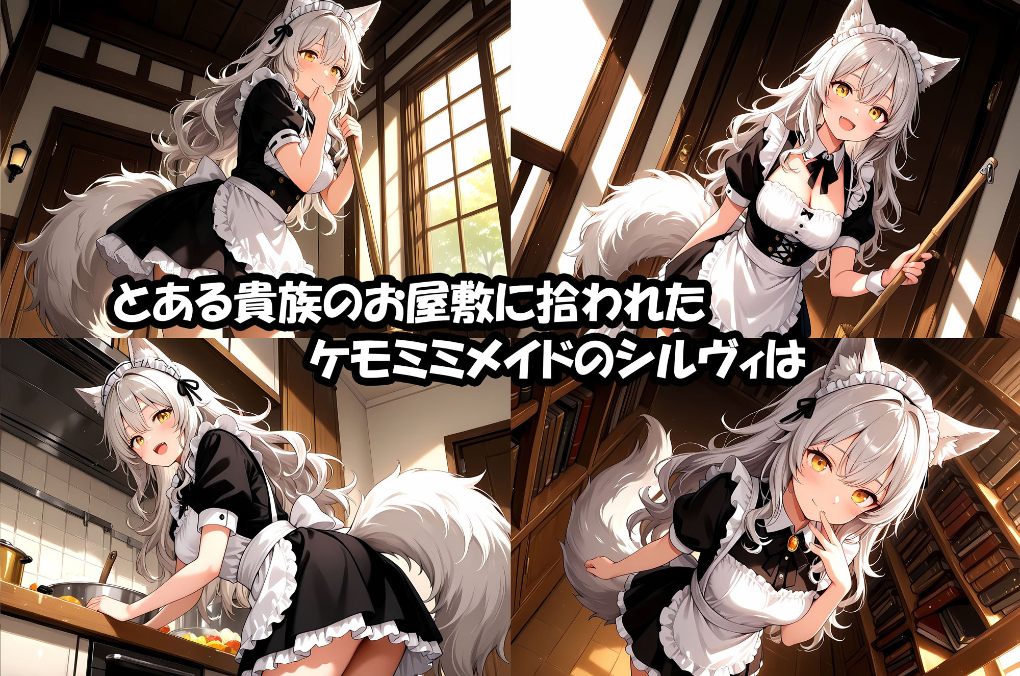 サンプル画像2:拾われケモミミメイドのシルヴィ初恋メイドに我慢できずヌイてと頼んだら、それから毎日中出しえっちする関係になったお話。(えっちなメイド喫茶) [d_676906]