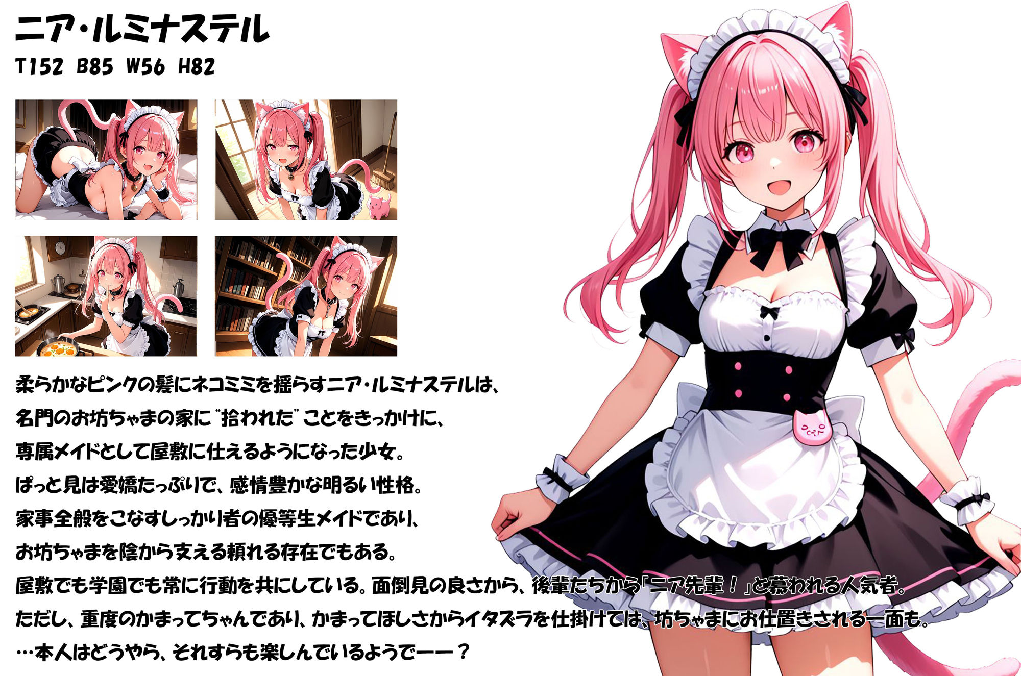 拾われネコミミメイドのニアかまって欲しくてついつい悪戯しちゃうメイドがたっぷりおしおきえっちされちゃうお話 画像1