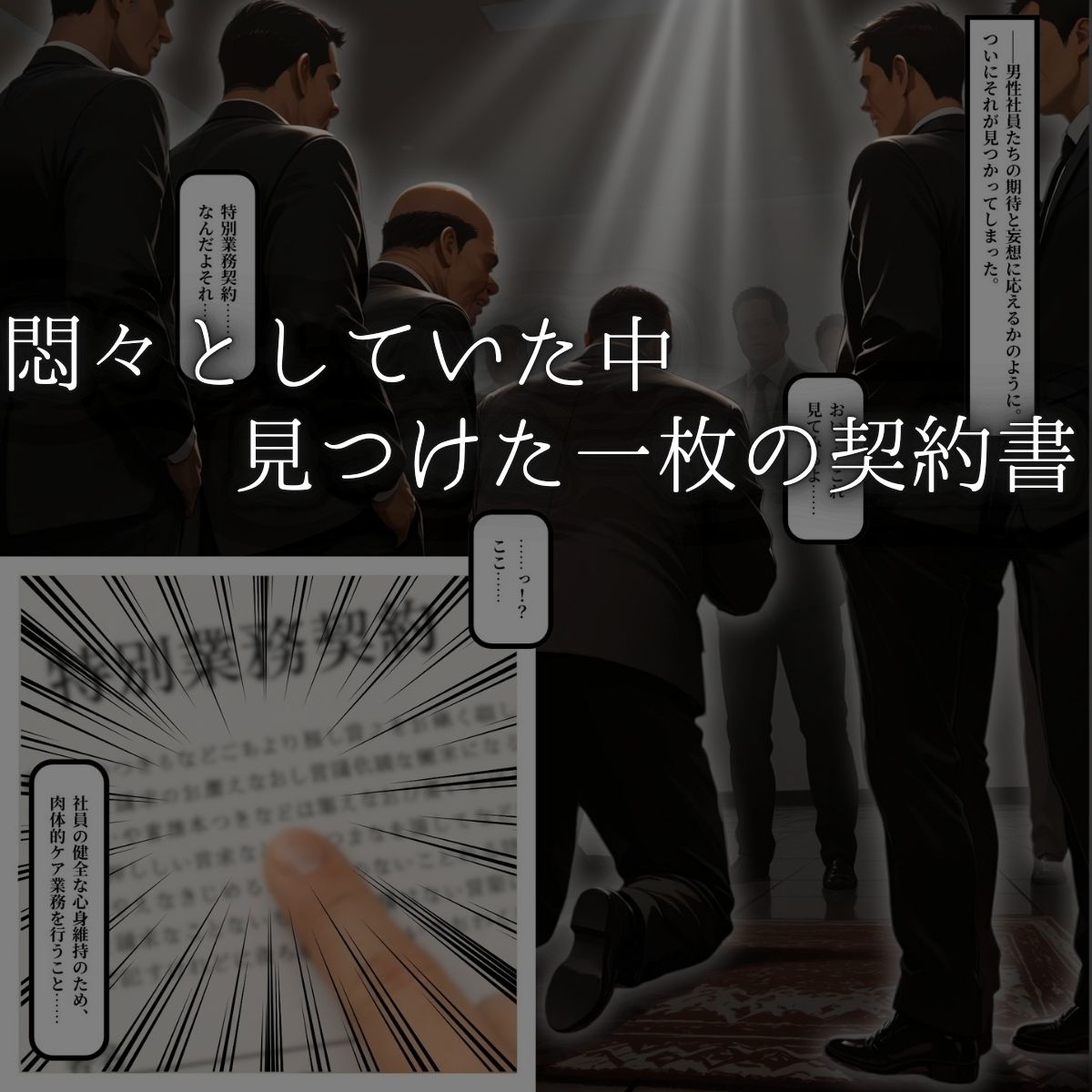 サンプル画像4:新入社員 〜特別業務契約の裏側〜(はらませてよ) [d_677173]