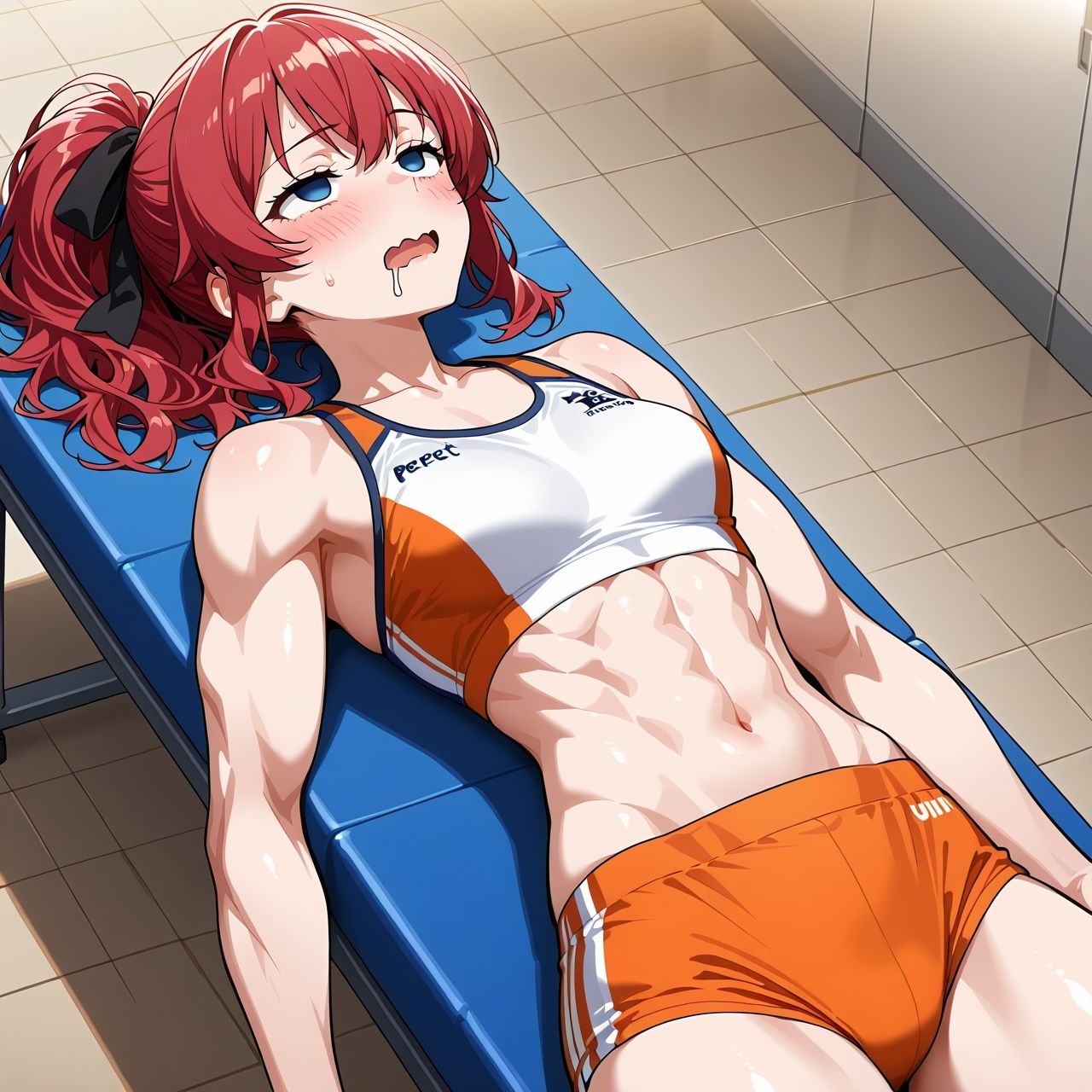 サンプル画像4:陸上女子調教記録(AI極み虹画像堂) [d_677245]