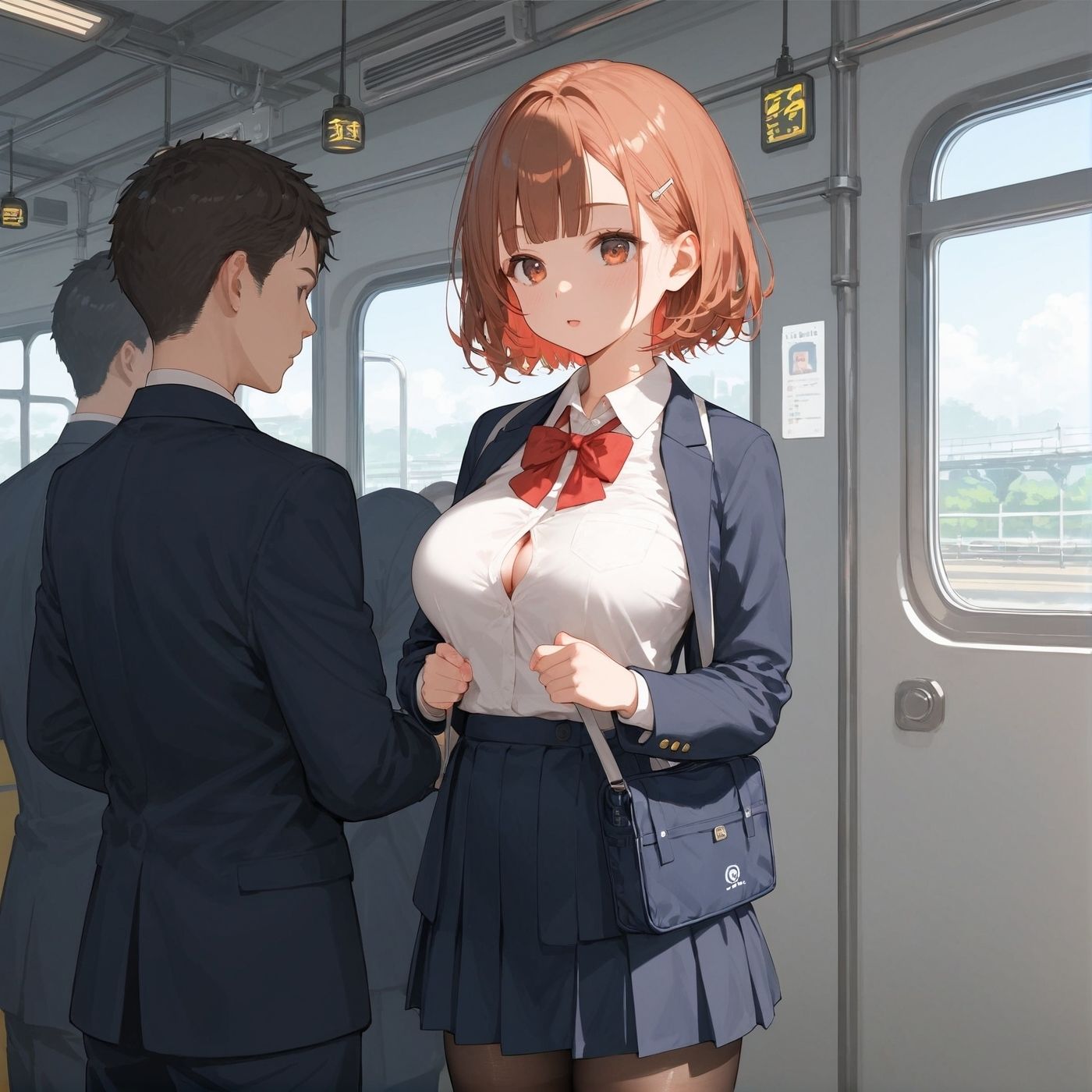 サンプル画像5:ビッチ用レ●プ車両！乗ったら終点まで乗り継ぎまくってください5【制服美少女の厳選CG376枚収録】(アオとハル) [d_677278]