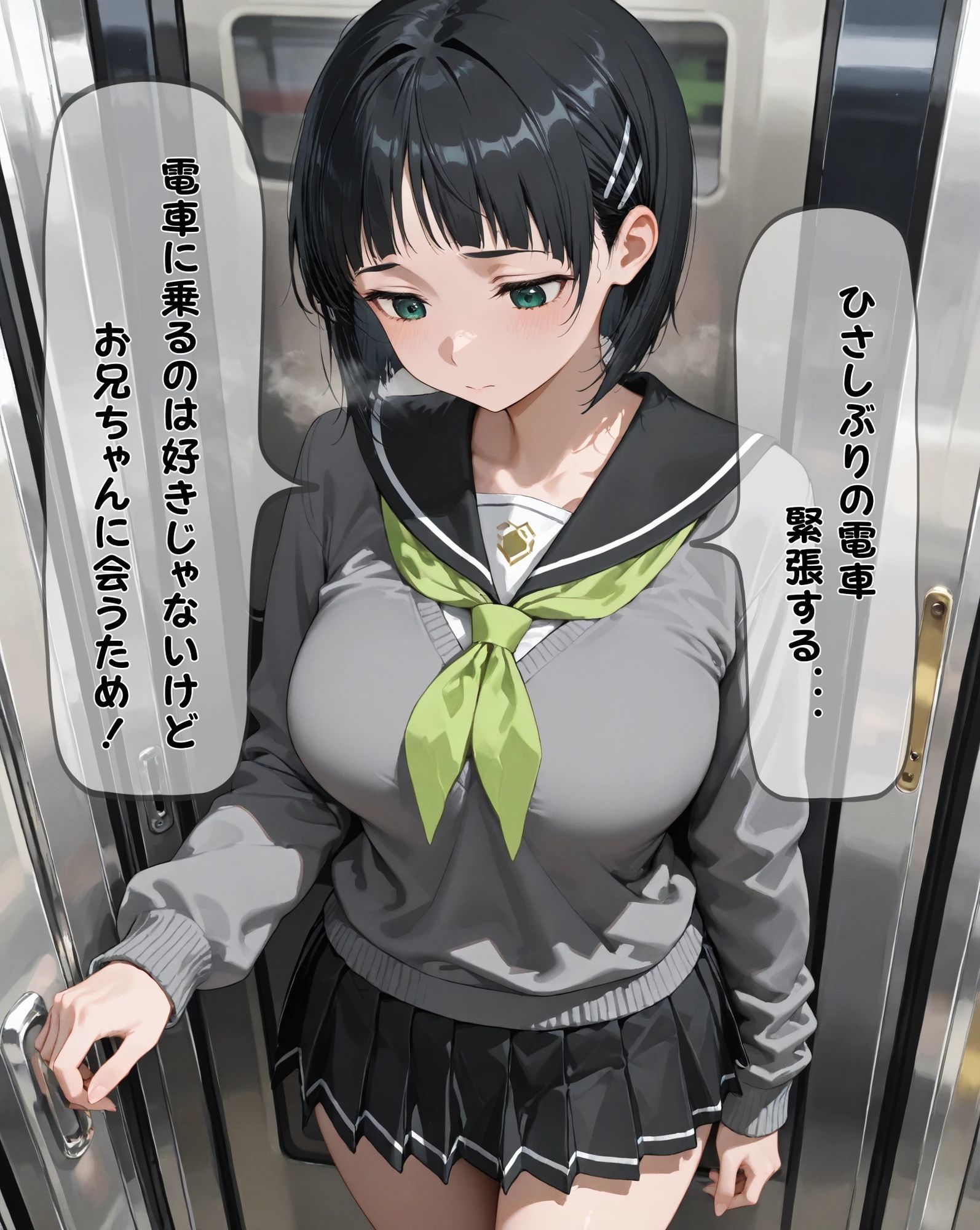 サンプル画像1:私が電車に乗りたくない理由…(サークルしろと) [d_677451]