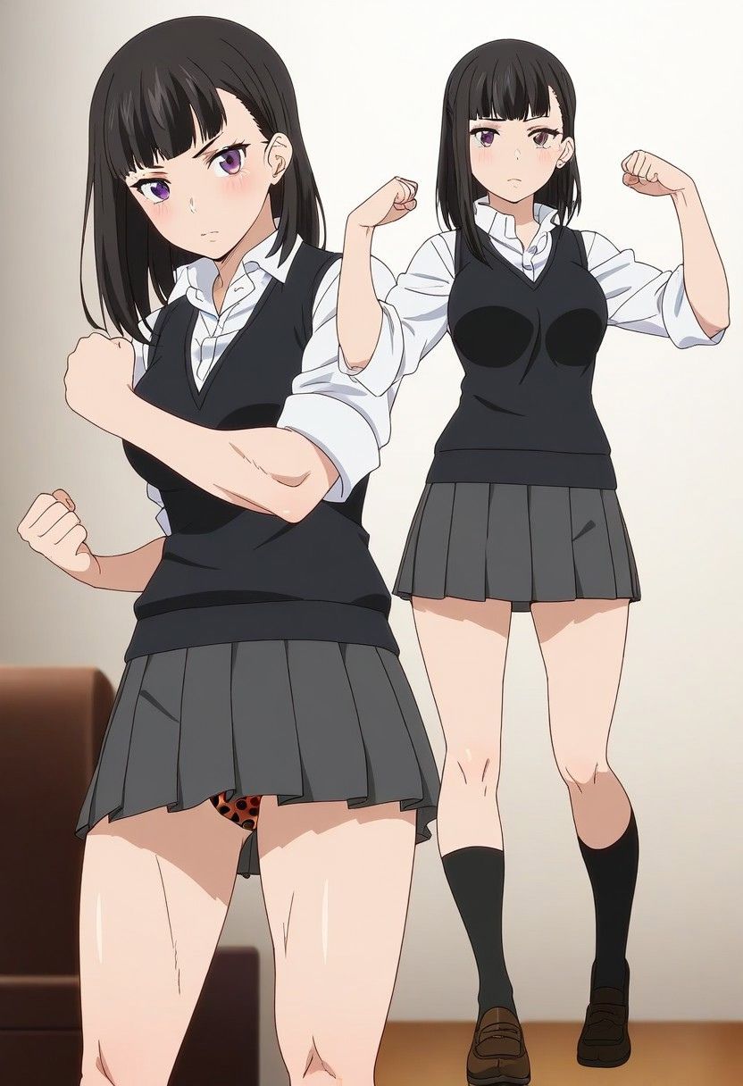 『炎？ノ消防隊』マキ ？ゼ  清楚系筋肉ギャルJKにしたらエロすぎた件 画像1
