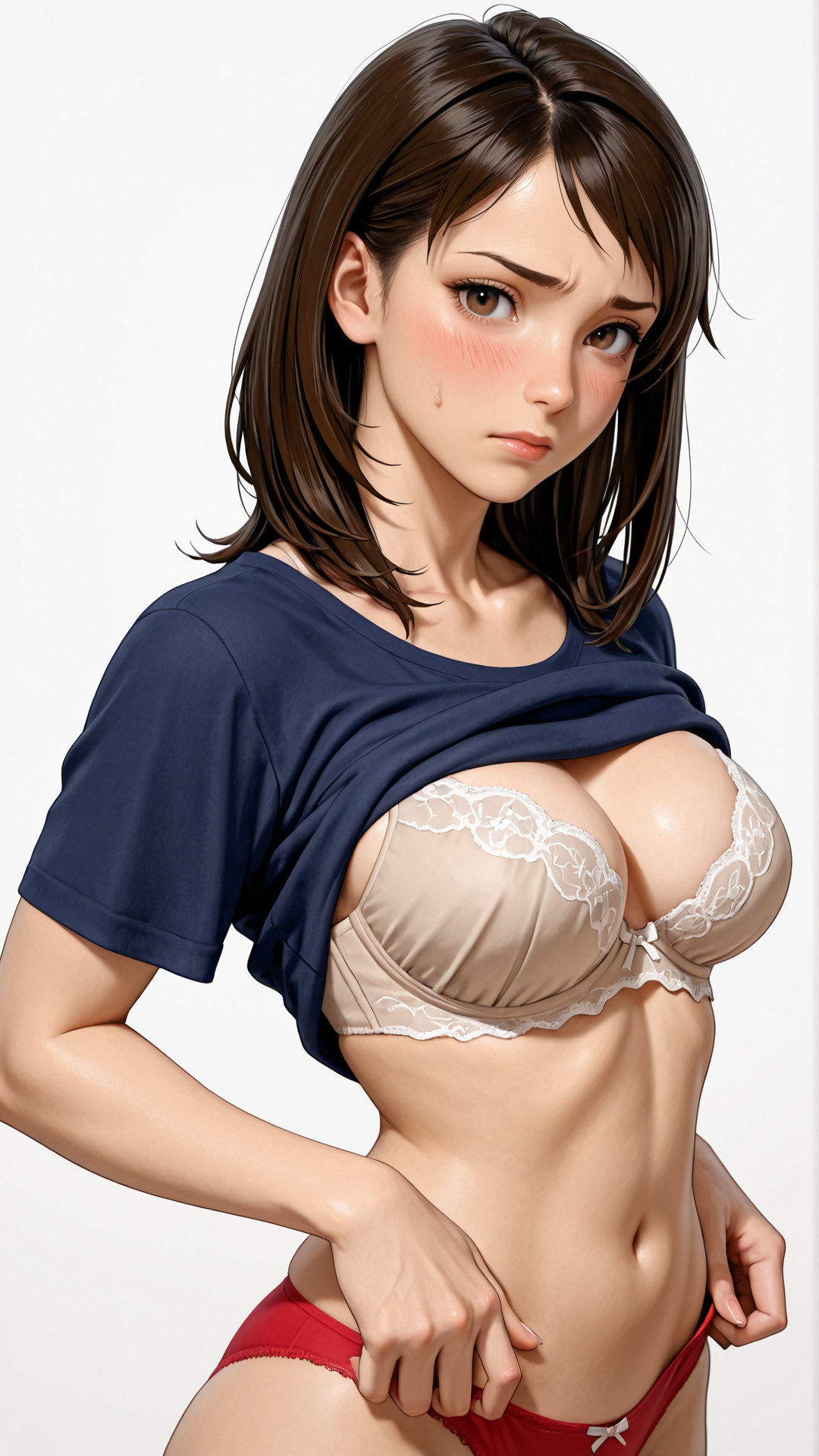 近所のオバサンの弱みを握ったので脱がせてみた 画像5