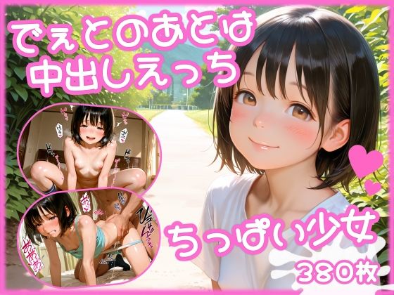 ちっぱい少女とでぇとのあとは中出しえっち！の画像