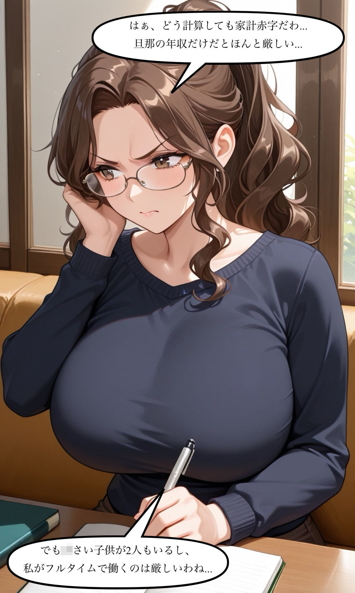 薬を盛られた爆乳人妻 画像1
