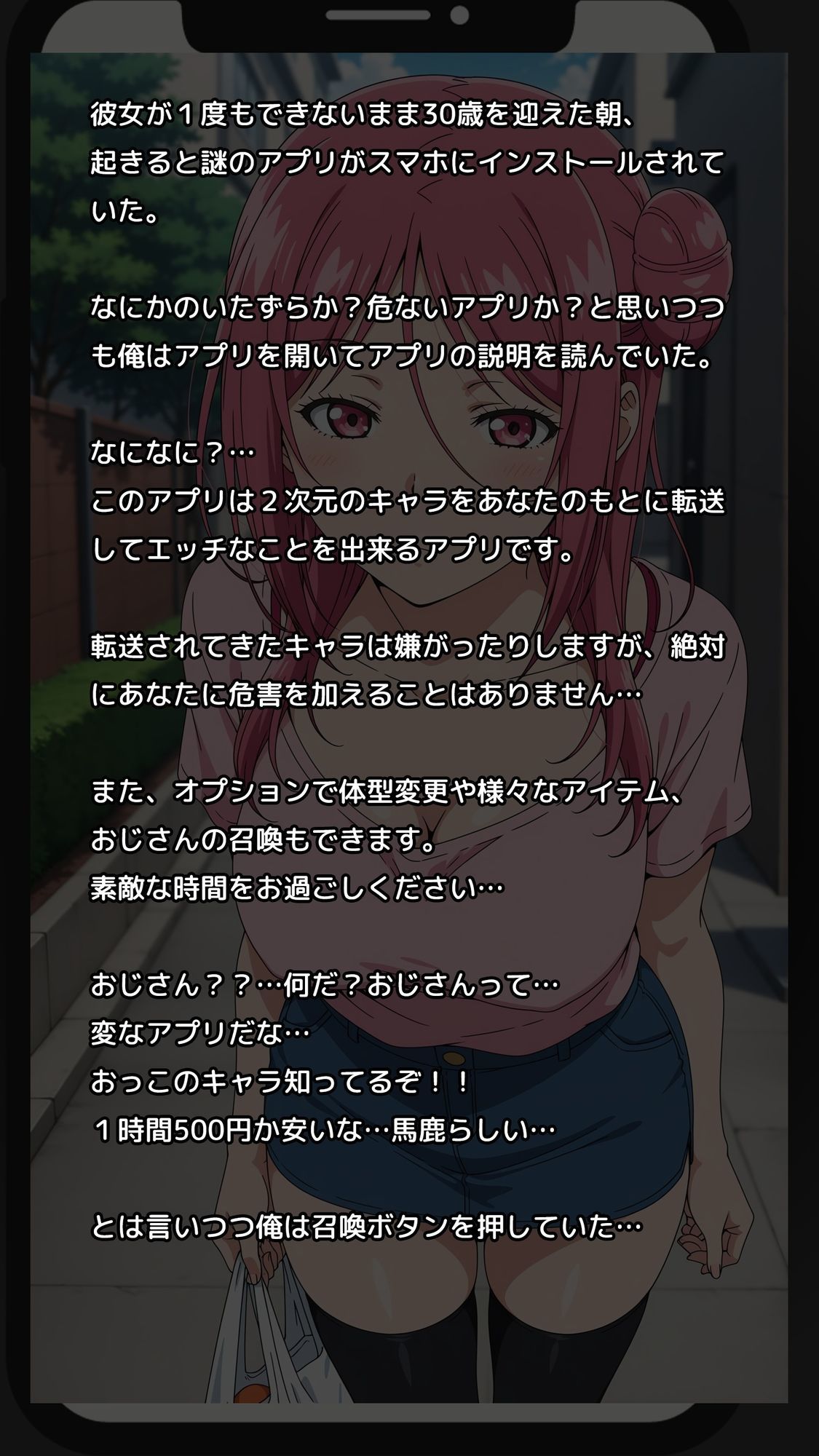 【一部セリフつき】Deliサモ☆ 美少女とおじさん強●召喚アプリ - ぐ〇ん〇る バイト先の先輩編 - 画像1