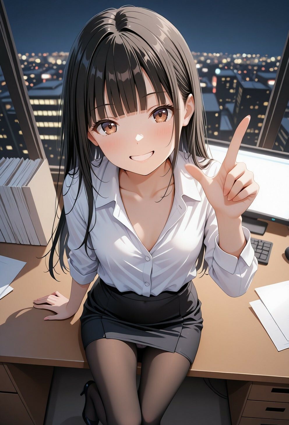 サンプル画像1:誰にも言えないOLの裏の顔 残業オフィス×カラオケで欲望に応えて 最後は社長の闇に堕ちていく(セイクロニクル) [d_677705]