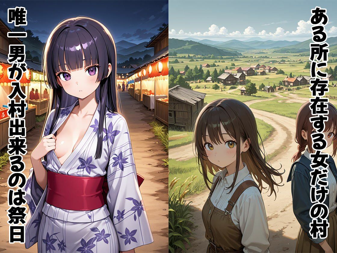 サンプル画像1:女だけの村の夏祭り（CG100枚）(ふぇちずむ) [d_677822]