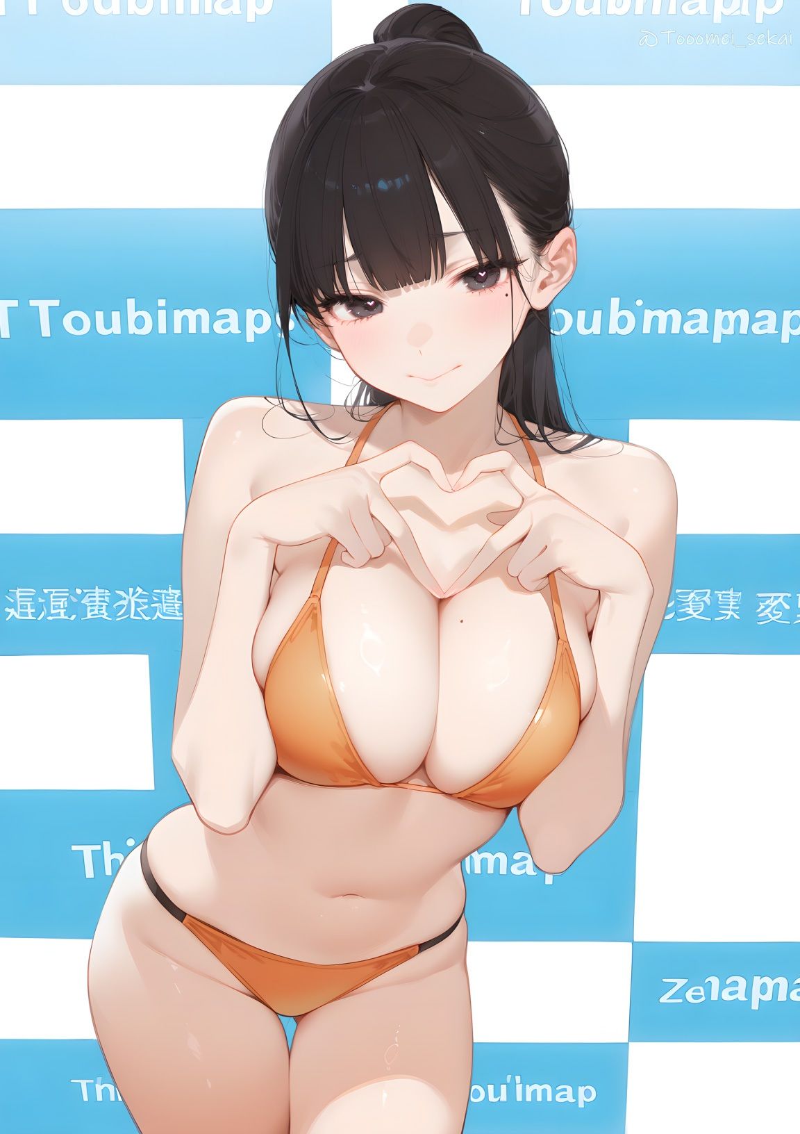 サンプル画像6:Kカップ爆乳J〇のポニテちゃんがHしたりNTRたりする本(透明セカイ) [d_677831]