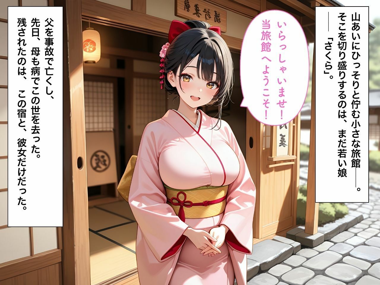 サンプル画像1:旅館の純情な一人娘が借金返済のために堕ちていく話(桃太堂) [d_677841]