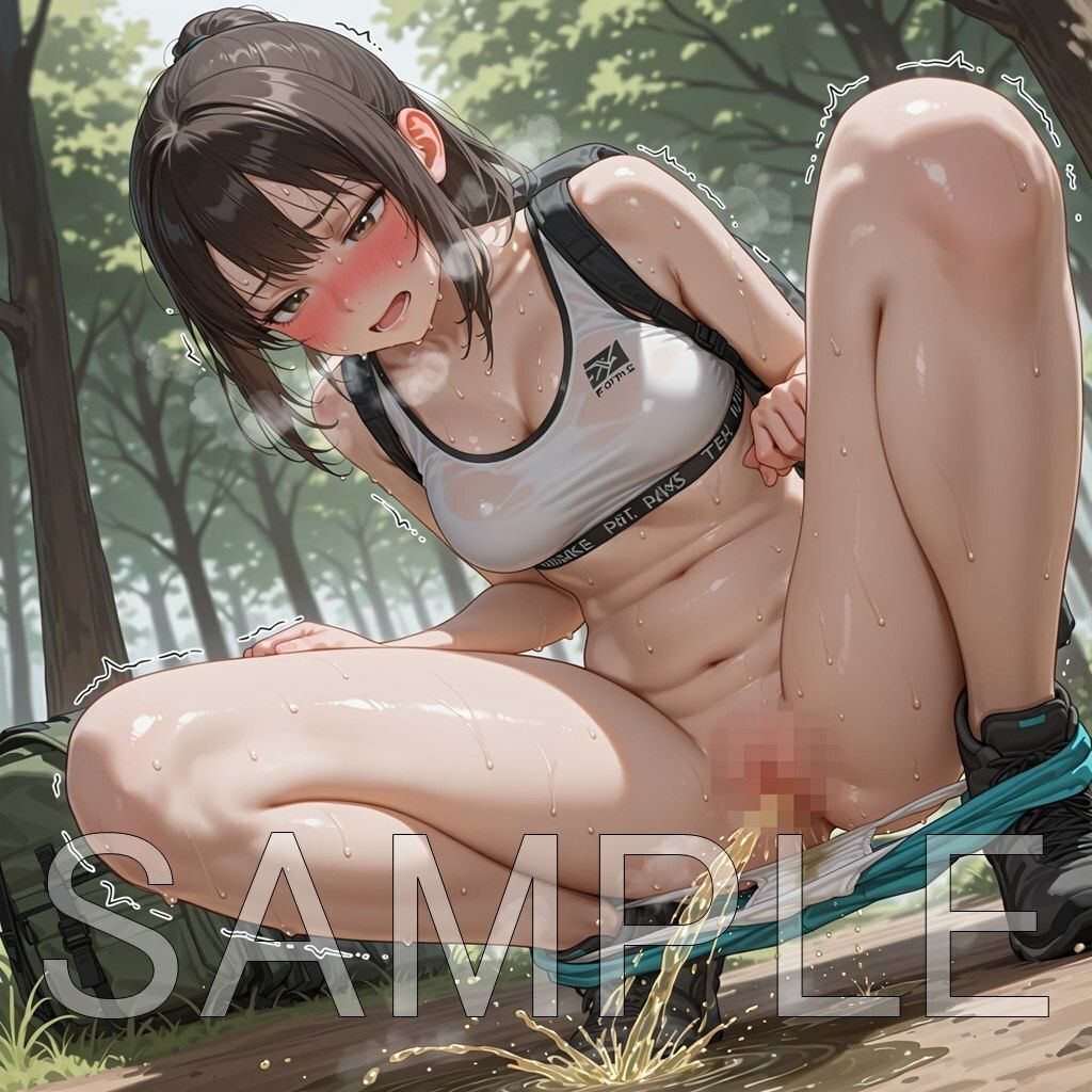 サンプル画像2:スポーツ女子染みパン放尿(はいいろ) [d_677955]