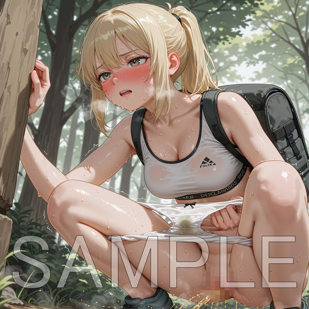 サンプル画像4:スポーツ女子染みパン放尿(はいいろ) [d_677955]