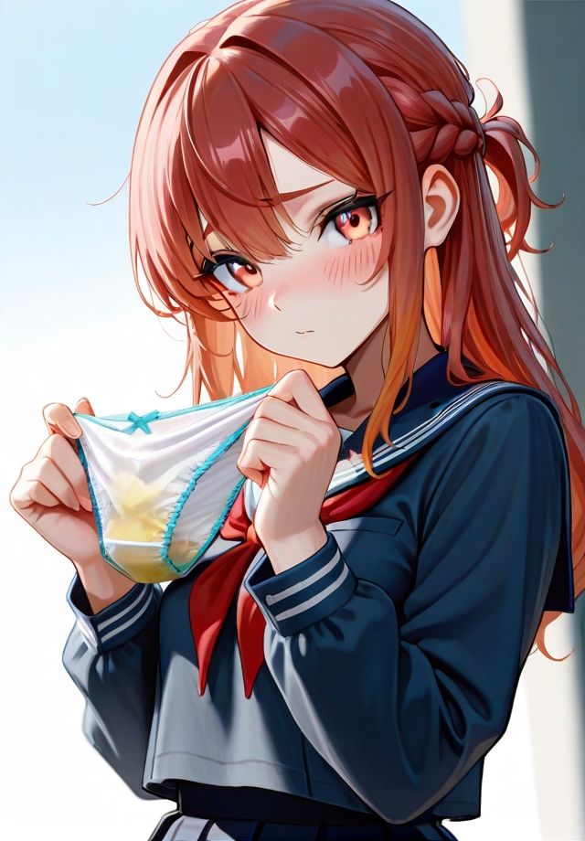 サンプル画像2:脱ぎたて汚パンティを見せてくれる(エロ天使商会) [d_678086]