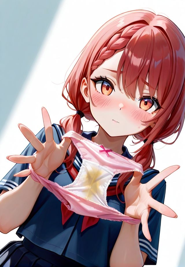 サンプル画像5:脱ぎたて汚パンティを見せてくれる(エロ天使商会) [d_678086]