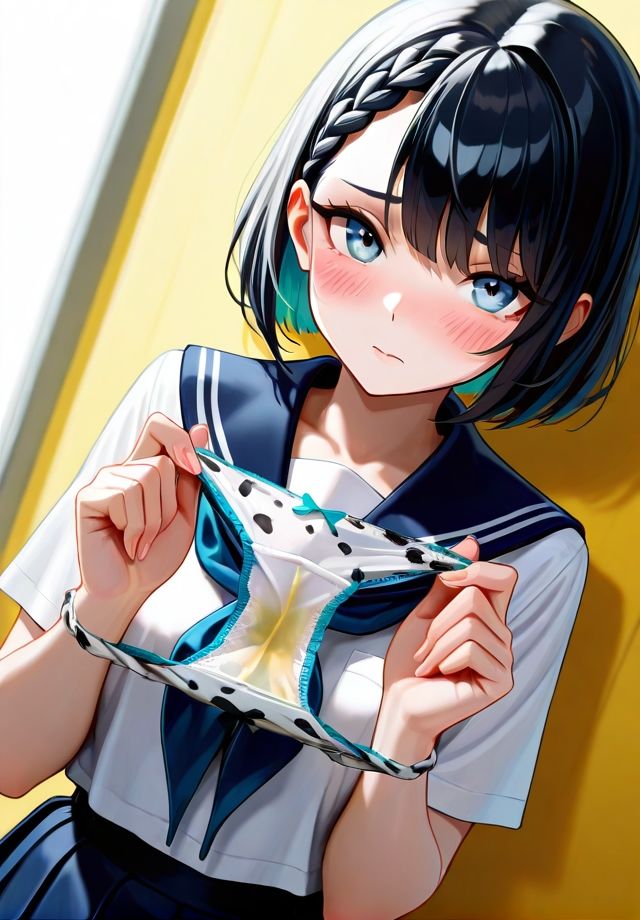 サンプル画像6:脱ぎたて汚パンティを見せてくれる(エロ天使商会) [d_678086]