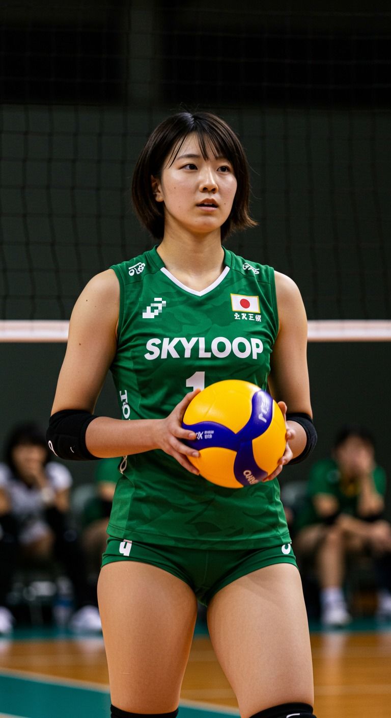 サンプル画像5:超絶バレー コートの女神たち。美しさ、跳ね上がる。(AI-AYA) [d_678114]