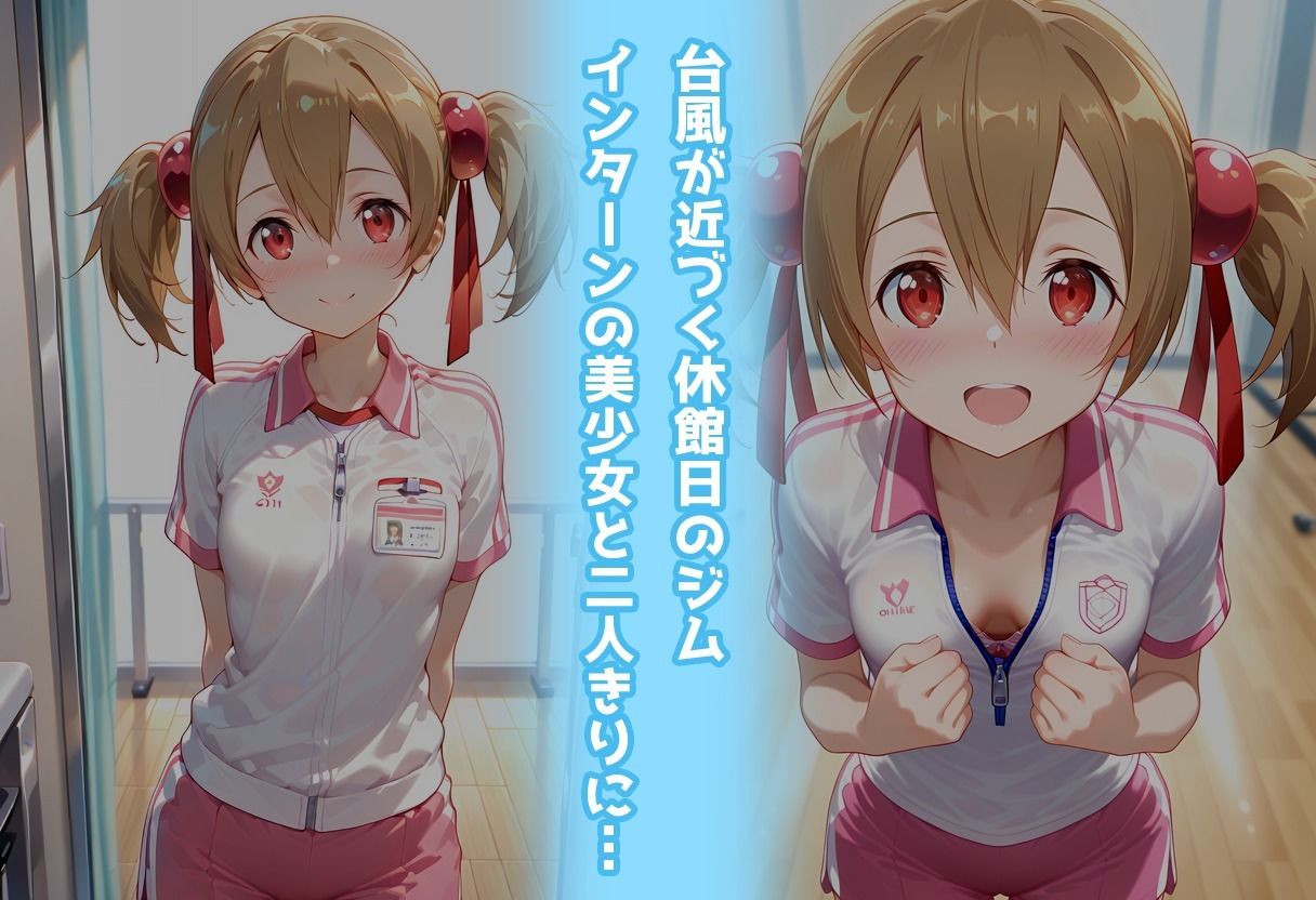 サンプル画像1:スポーツジムでトラブル！？二人で秘密の撮影会〜シリカ編〜(アイポスラボ) [d_678118]