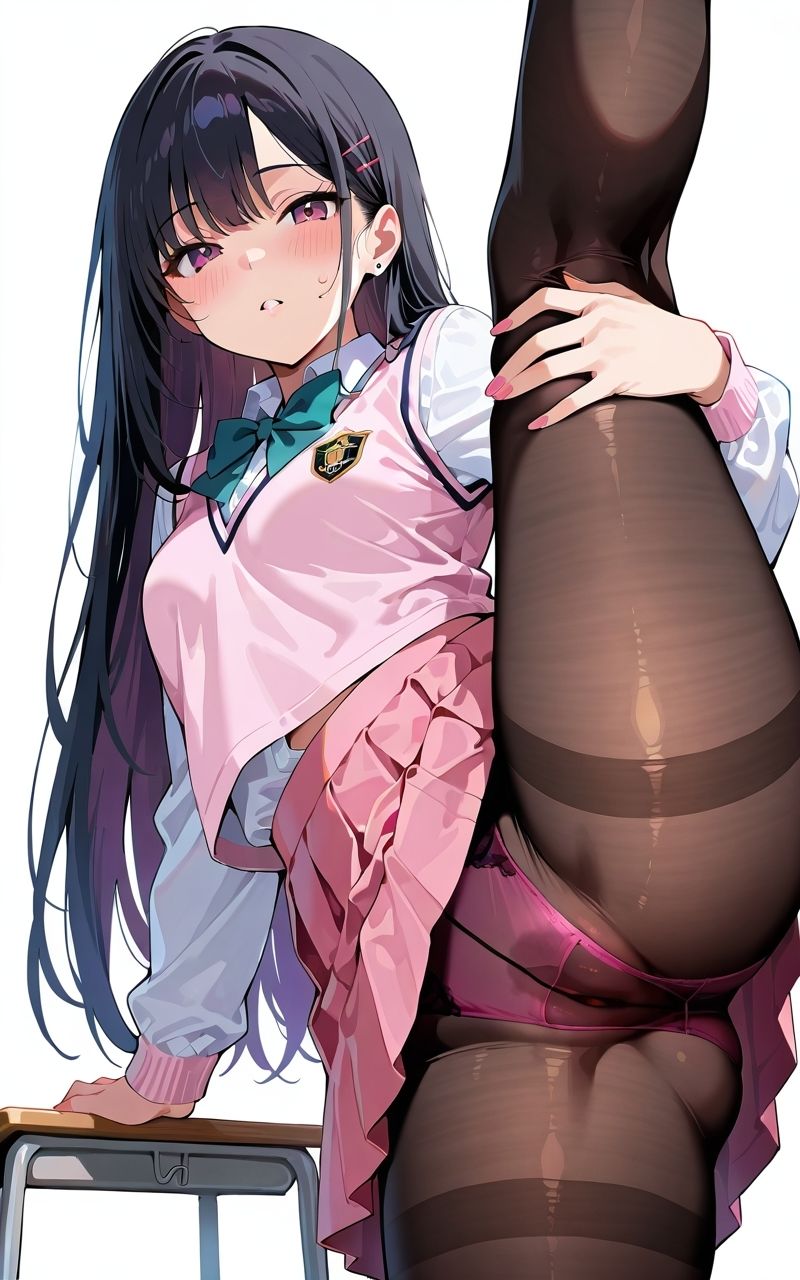 パンスト?巨乳少女 画像1