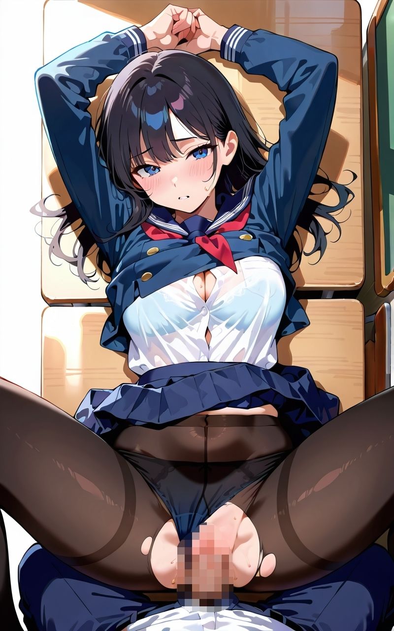 パンスト?巨乳少女 画像5