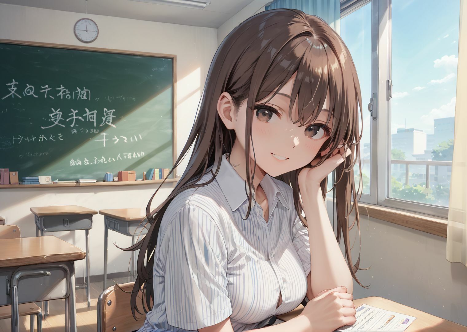 サンプル画像2:クラスメイトのヤリマンギャルに弄ばれていつも中出しさせられる(金太マカオ) [d_678161]