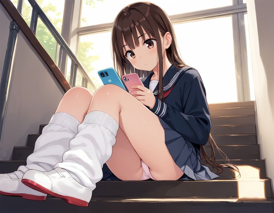 サンプル画像1:ミニスカギャルをSEX説教(ももぷり学園) [d_678217]